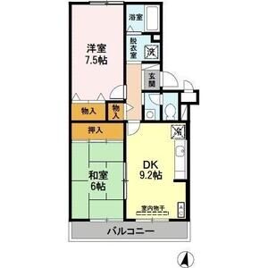 2DK 間取り図