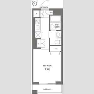 1K 間取り図