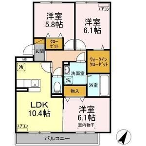 3LDK 間取り図