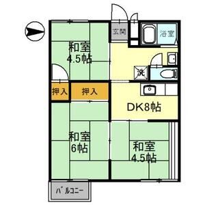 3DK 間取り図