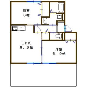 2LDK 間取り図