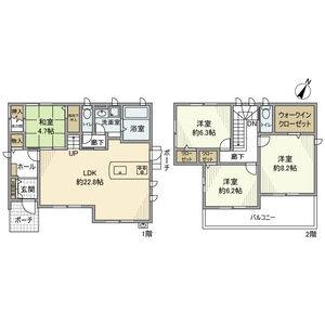 4LDK 間取り図