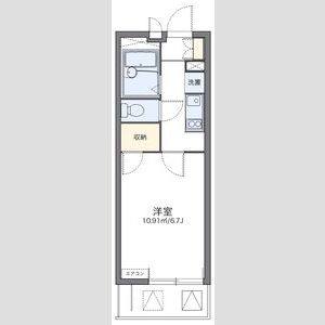 1K 間取り図