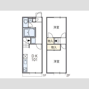 2DK 間取り図