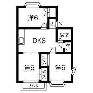 タウン梅里J棟 建物画像