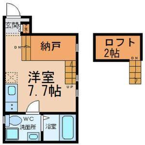 ワンルーム 間取り図