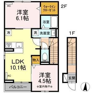 2LDK 間取り図