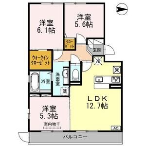 3LDK 間取り図