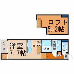 ワンルーム 間取り図