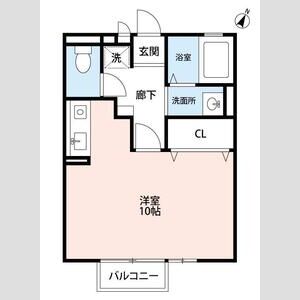 ワンルーム 間取り図