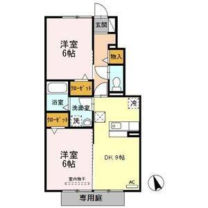 2DK 間取り図