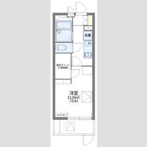1K 間取り図