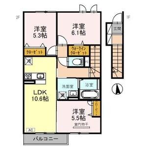 3LDK 間取り図