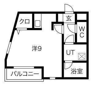 ワンルーム 間取り図