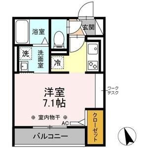 ワンルーム 間取り図
