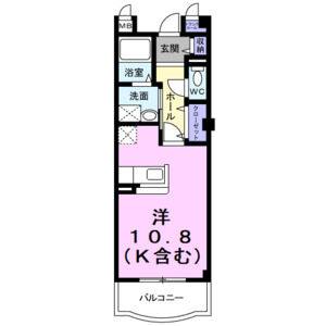 ワンルーム 間取り図
