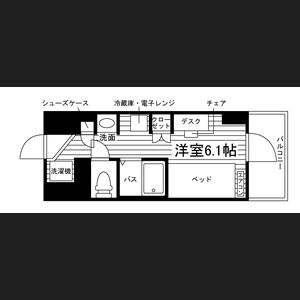 ワンルーム 間取り図