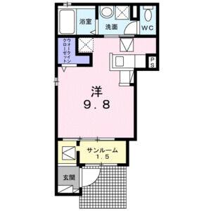 ワンルーム 間取り図
