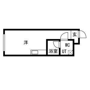 ワンルーム 間取り図