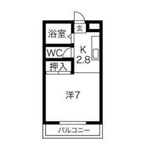 ワンルーム 間取り図