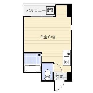 ワンルーム 間取り図