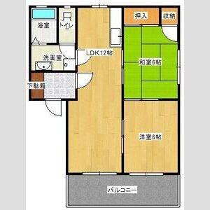 2LDK 間取り図