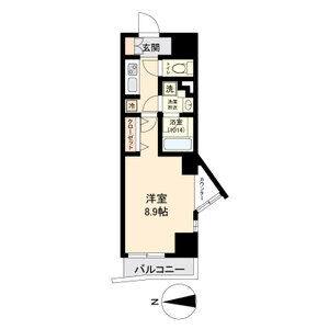 1K 間取り図