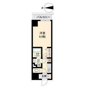 1K 間取り図