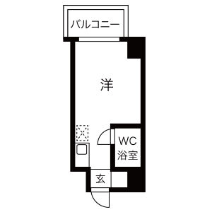 ワンルーム 間取り図