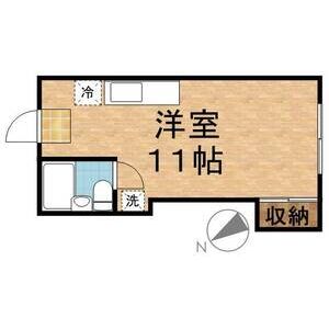 ワンルーム 間取り図