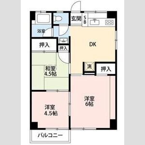 3DK 間取り図