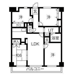 3LDK 間取り図