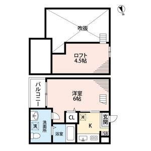 1K 間取り図