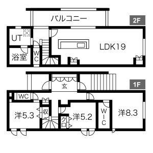 3LDK 間取り図