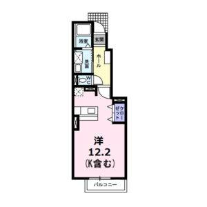 ワンルーム 間取り図