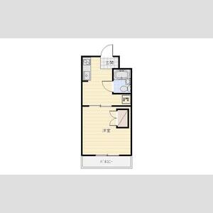 1DK 間取り図