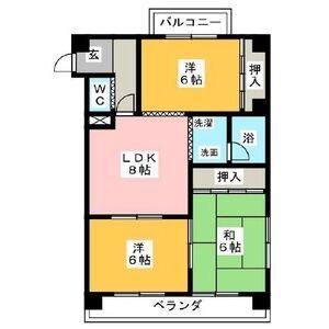3DK 間取り図