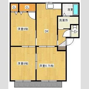 3DK 間取り図