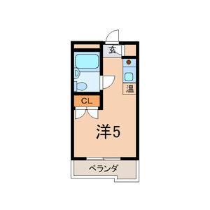 ワンルーム 間取り図
