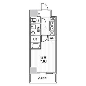 1K 間取り図