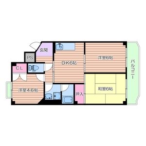 3DK 間取り図