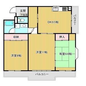 3LDK 間取り図