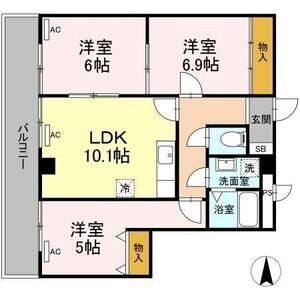 3LDK 間取り図