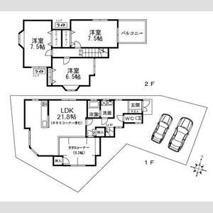 3LDK 間取り図