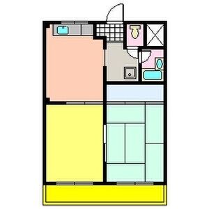 2DK 間取り図