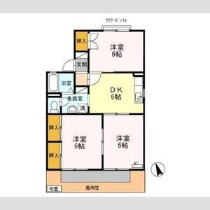 3DK 間取り図
