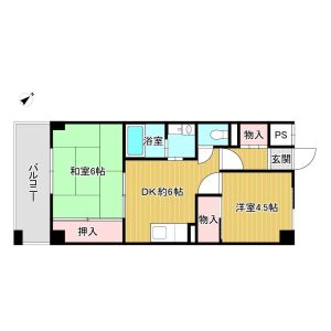 2DK 間取り図