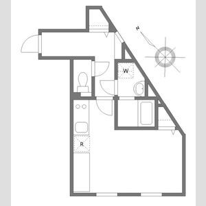 ワンルーム 間取り図