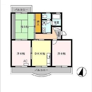 3DK 間取り図