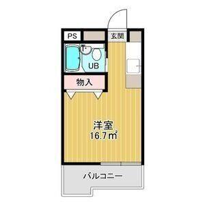 ワンルーム 間取り図